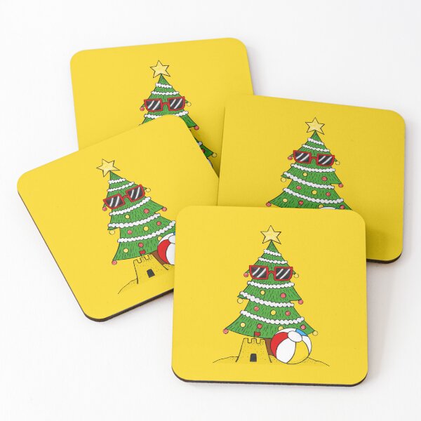 Item preview, Summer Christmas Tree Beach Vacation Funny designed and sold by doodlerob.