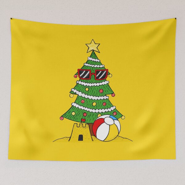 Item preview, Summer Christmas Tree Beach Vacation Funny designed and sold by doodlerob.