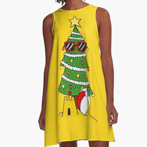 Item preview, Summer Christmas Tree Beach Vacation Funny designed and sold by doodlerob.