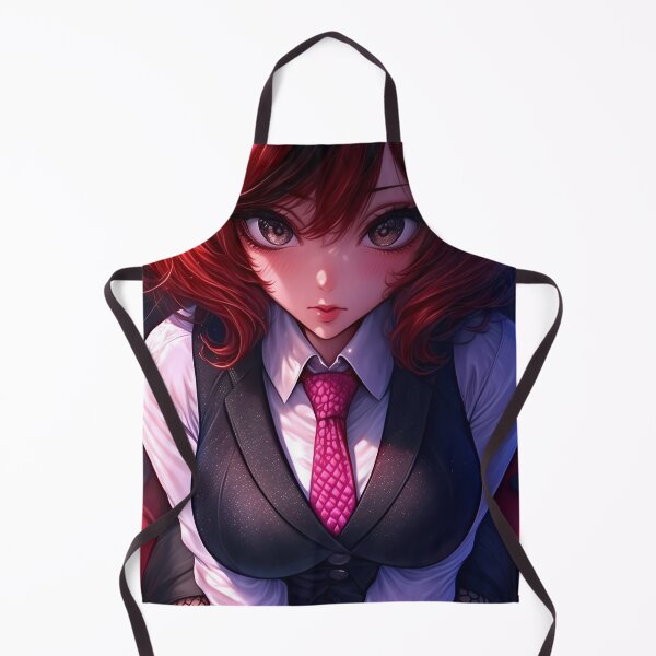 Item preview, Anime Girl Business Attire Red Hair Bold Gaze designed and sold by korinekiljoe.