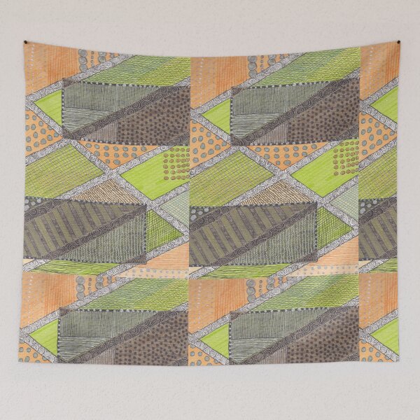 Item preview, Earthy Geometric Flow - Han Drawn Doodle  designed and sold by ColorWander.