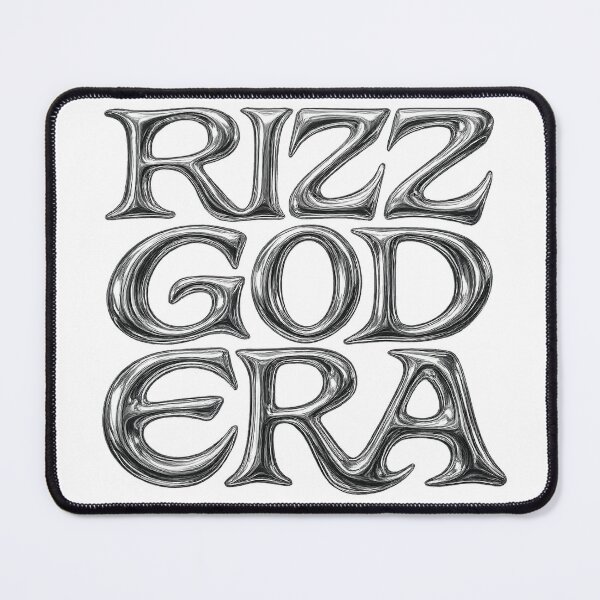 Item preview, Rizz God Era – Gen Z Chrome Meme Sticker designed and sold by CaffeinatedCreatures.