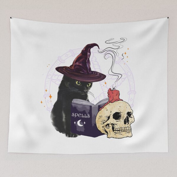Item preview, Spellbound Cat – Witchy Halloween Design designed and sold by TiggsnPigsArt.