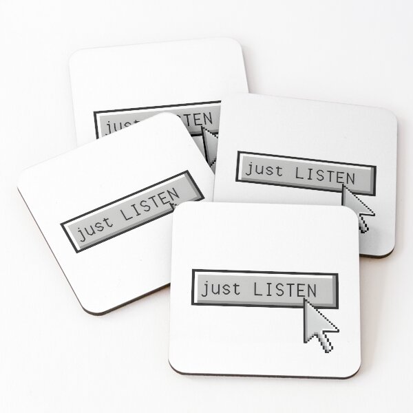 Item preview, " Just LISTEN " web mouse cursor click on button designed and sold by zcj.