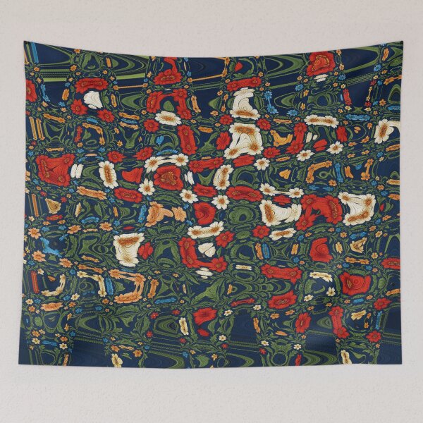 Item preview, Distorted floral patterns in colorful splendor designed and sold by Sigtrix.