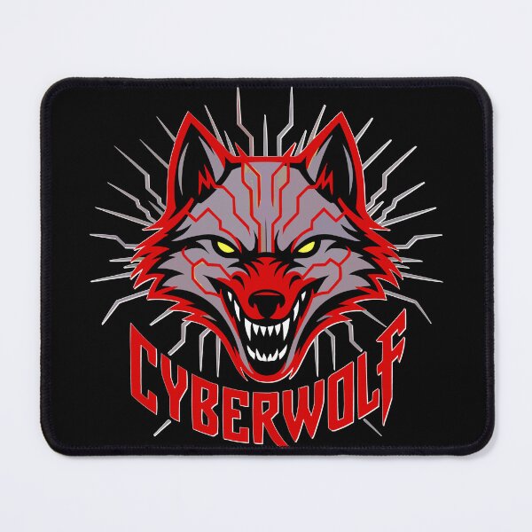 Item preview, Fierce Cyberwolf Techno Wolf Head Art designed and sold by VikArtStudio.