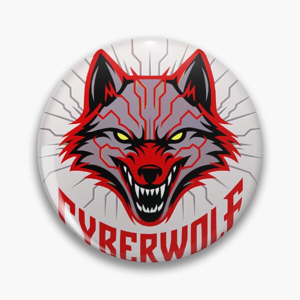 Item preview, Fierce Cyberwolf Techno Wolf Head Art designed and sold by VikArtStudio.