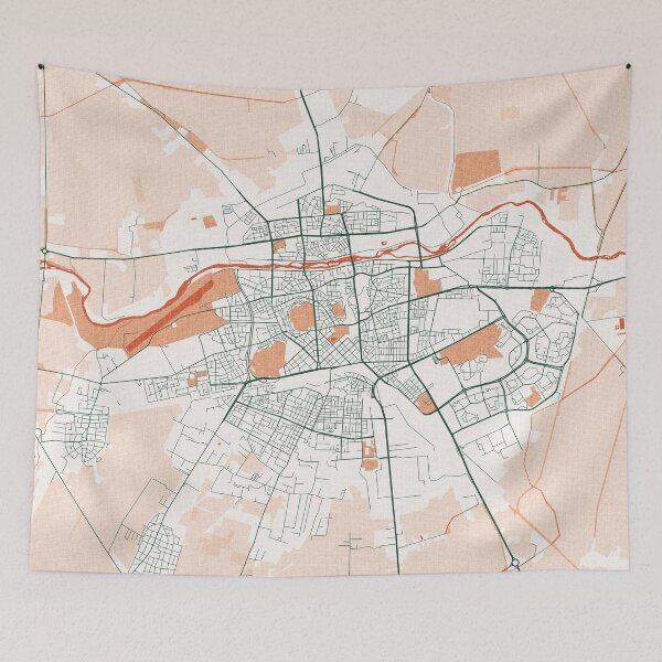 Item preview, Plovdiv City Map of Bulgaria  - Bohemian designed and sold by deMAP.