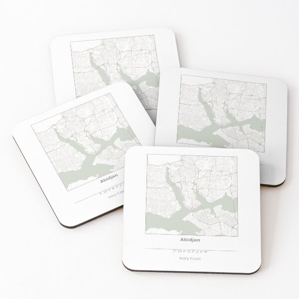 Item preview, Topography of Abidjan designed and sold by JohnnysHeath.