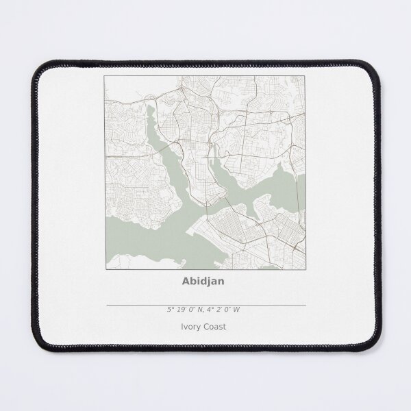 Item preview, Topography of Abidjan designed and sold by JohnnysHeath.
