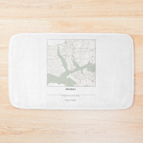 Item preview, Topography of Abidjan designed and sold by JohnnysHeath.