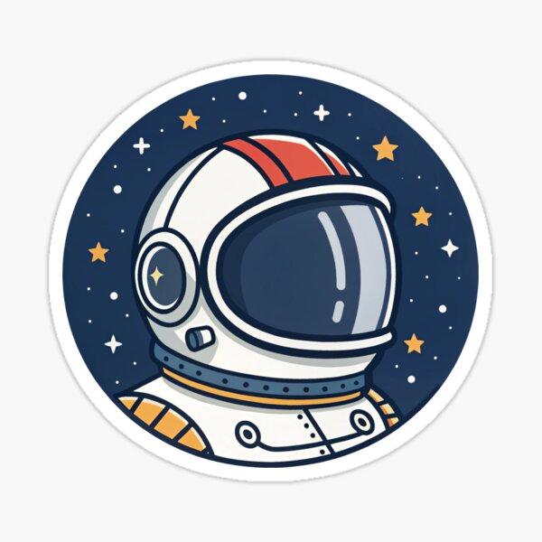 Item preview, astronaut helmet cosmos space spacesuit cartoon vector designed and sold by NAVAL00.