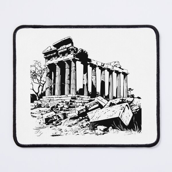 Item preview, Greek Temple Hera Ancient Olympia Goddess Monument Ruins designed and sold by inkoutninja.