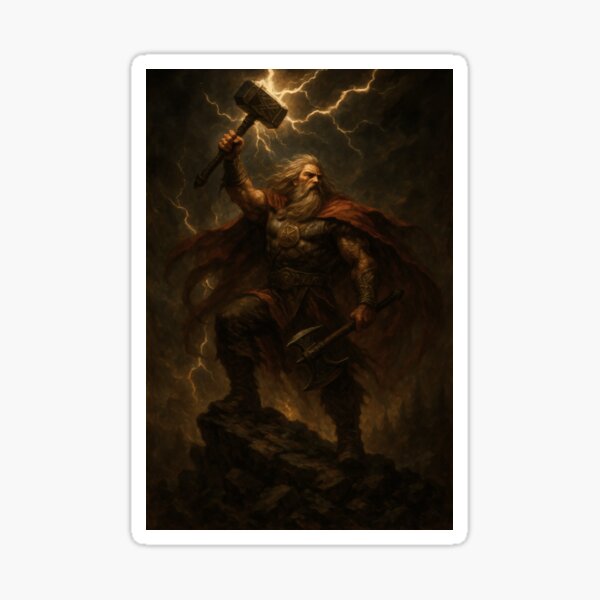Item preview,  Perun – Slavic God of Thunder and War designed and sold by GerwantSHOP.