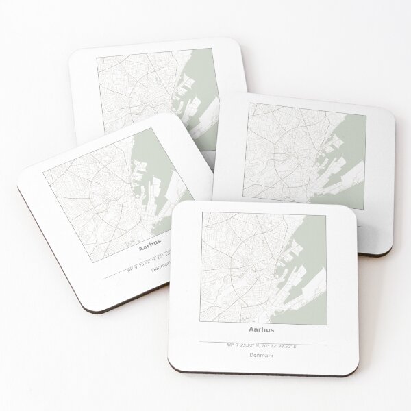 Item preview, Topography of Aarhus designed and sold by JohnnysHeath.