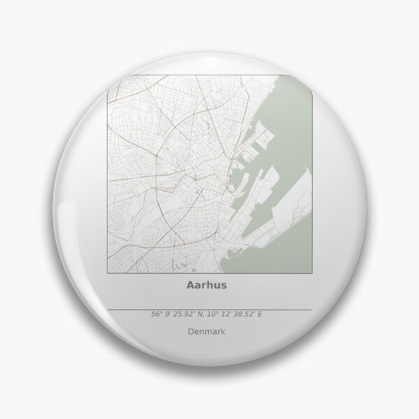 Item preview, Topography of Aarhus designed and sold by JohnnysHeath.