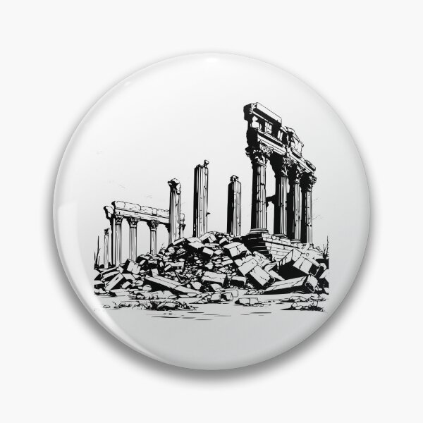 Item preview, Greek Temple Hera Ancient Olympia Goddess Monument Ruins designed and sold by inkoutninja.