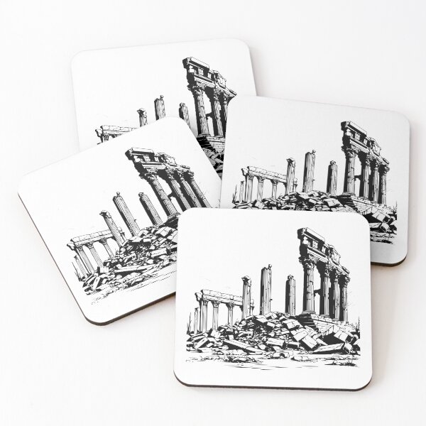 Item preview, Greek Temple Hera Ancient Olympia Goddess Monument Ruins designed and sold by inkoutninja.