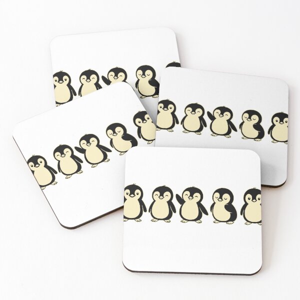 Item preview, Penguin Parade – Cute baby penguins in a row designed and sold by nkhookysun.