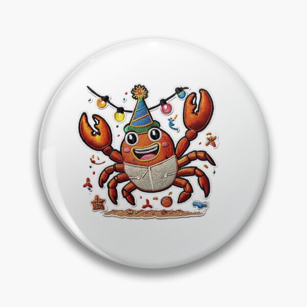 Item preview, Crab Party – Beach Bash Emblem Edition Falcon-Frequency Drop-Premium Cool Trendy Best Gift designed and sold by Imaginarium of Chaos falcon88 .