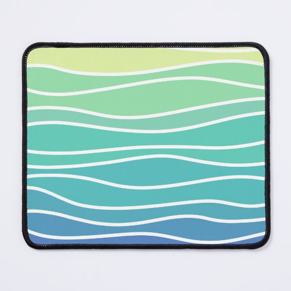 Item preview, WAVE PATTERN - GRADIENT - BLUE TO YELLOW designed and sold by Design Shed .