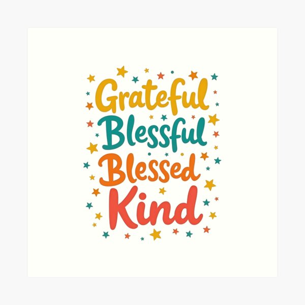 Item preview, Grateful & Blessed with kindness designed and sold by a2zbuyshop.