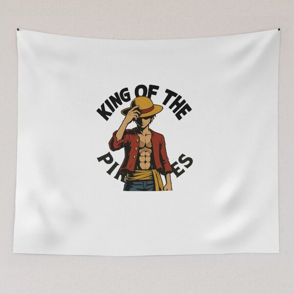 Item preview, Monkey D. Luffy – King of the Pirates | One Piece Inspired Minimalist Fan Art designed and sold by Krushnal Patil.