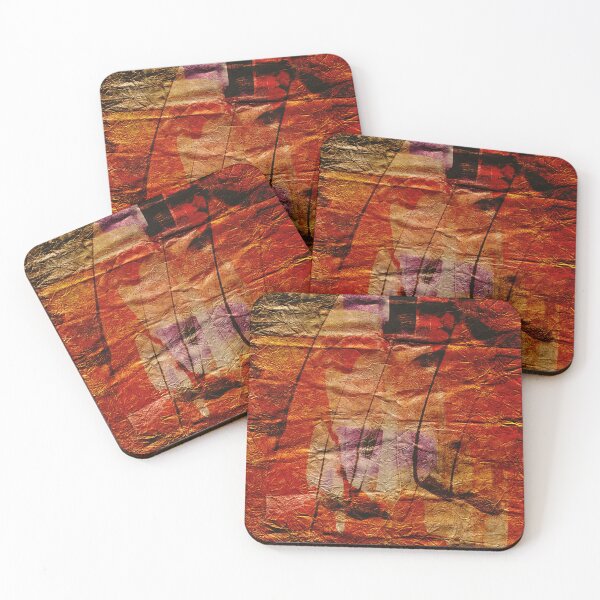 Item preview, Red Abstract Textures on Paper designed and sold by NickDedidis.