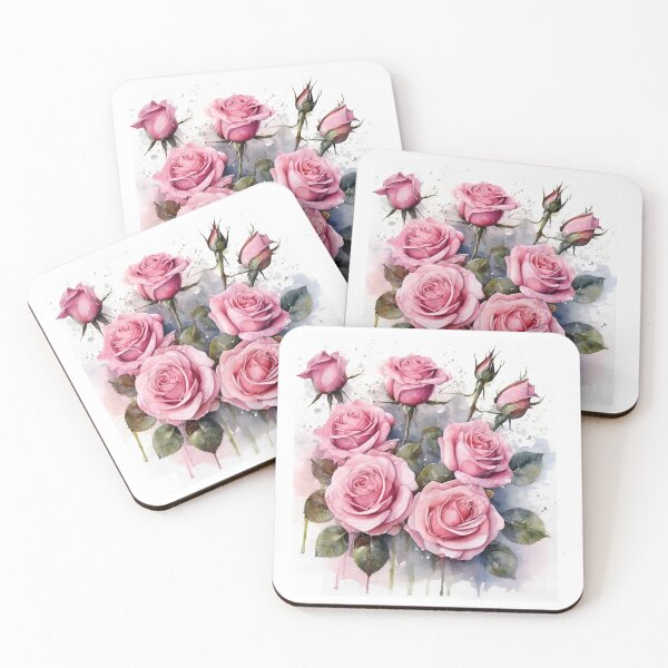 Artikelvorschau, Wunderschöner Strauß rosa Rosen entworfen und verkauft von Artsytas.
