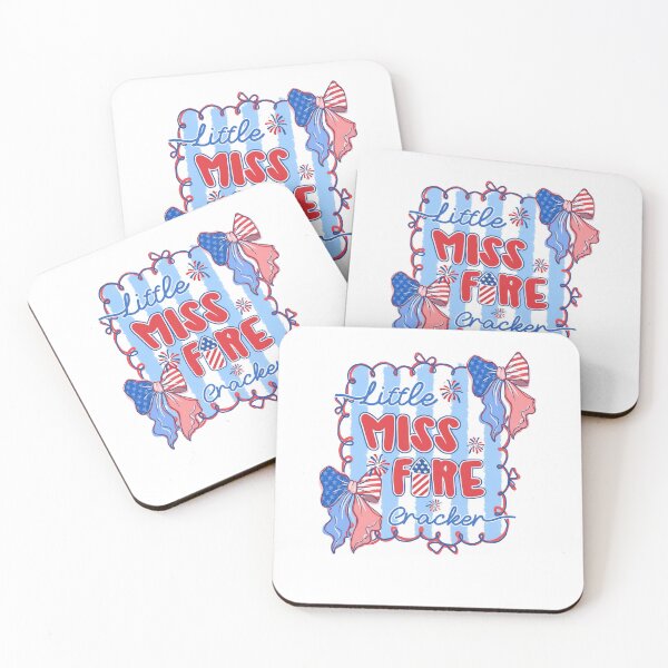 Item preview, Little Miss Firecracker 4th Of July Bow Usa Map Independence For Summer designed and sold by XuanhieuBp.