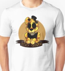 'Stay Golden' Golden Freddy (Five Nights At Freddy's) Slim Fit T-Shirt