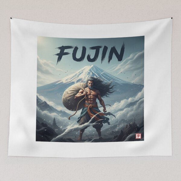 Item preview, Japanese Art: Mystique of Fujin and Fuji designed and sold by schwa24jpn.