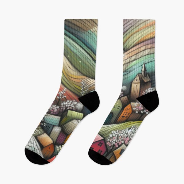 Item preview, Dreamy Village designed and sold by Beyondnote-Art.