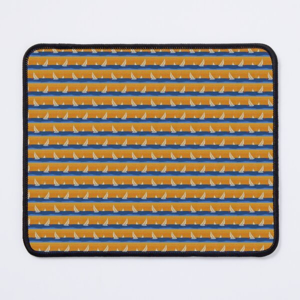 Item preview, MIDCENTURY WATERCOLOR SHIPS PATTERN 02 designed and sold by Sycorax Studio.