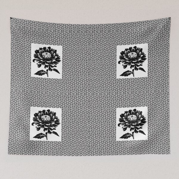 Item preview, Monochrome Bloom in Geometry designed and sold by Regal-Elegances.