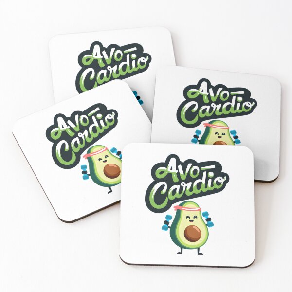 Item preview, Avo-Cardio Funny Avocado Fitness Gym Workout Pun designed and sold by ViktoonShirts.