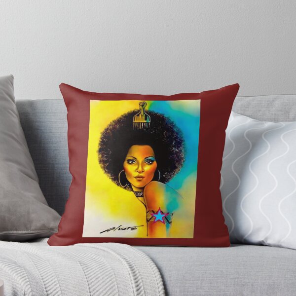 Vista previa del artículo con la obra «DIOSA AFRO DE LOS 70», diseñado y vendido por AlvaroArts.