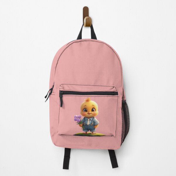 Item preview, Adorable Chick in Overalls Holding Flowers designed and sold by Danivique.