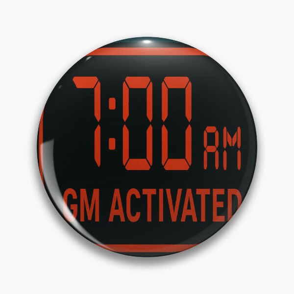 Artikelvorschau, GM Activated – Retro Digital Alarm Clock Design entworfen und verkauft von StudioCultura.
