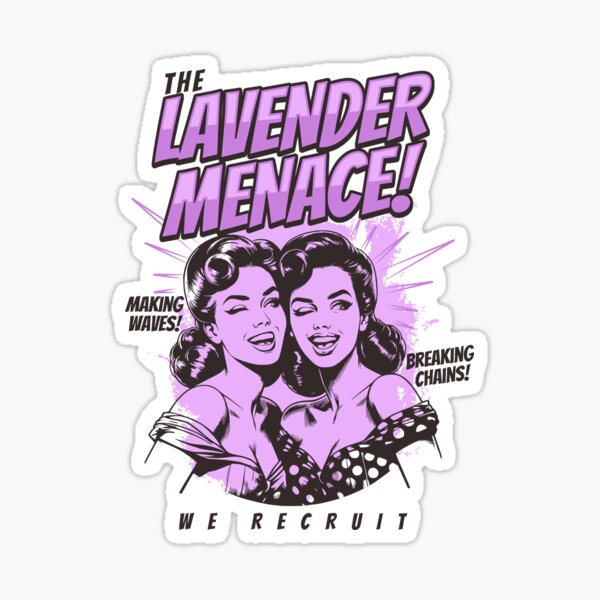Item preview, Vintage Style Lesbians - The Lavender Menace designed and sold by humnoo.
