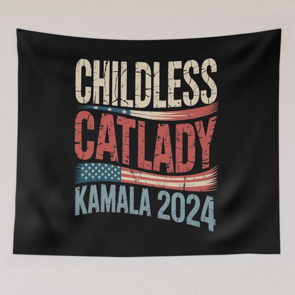 Item preview, Kamala Harris Shirt Childless Cat Ladies for KamalaHarris 47 designed and sold by Nekusa.