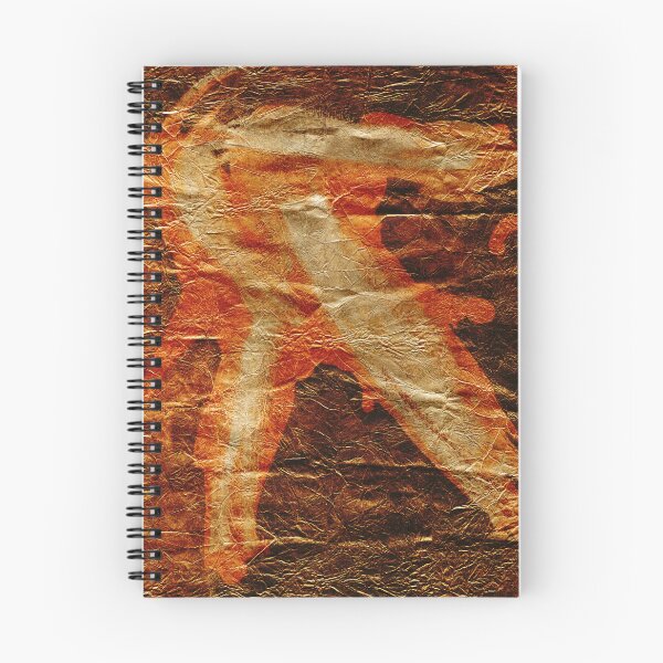 Item preview, Fiery Red and Gold Abstraction on Paper designed and sold by NickDedidis.