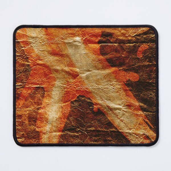 Item preview, Fiery Red and Gold Abstraction on Paper designed and sold by NickDedidis.