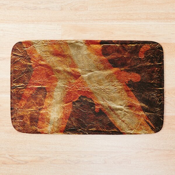 Item preview, Fiery Red and Gold Abstraction on Paper designed and sold by NickDedidis.