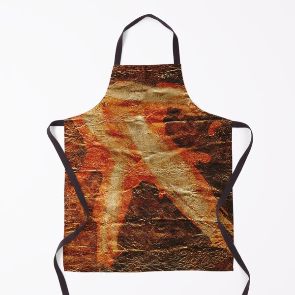 Item preview, Fiery Red and Gold Abstraction on Paper designed and sold by NickDedidis.