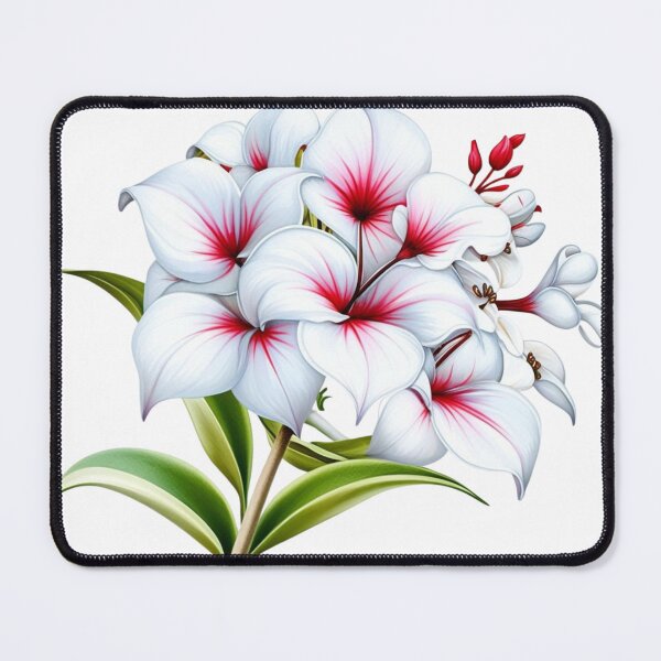 Item preview, "Delicate Watercolor Bouvardia Flower – Soft Pink & White Floral PNG" designed and sold by STmez Design.