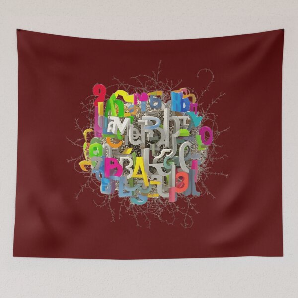 Item preview, Colorful Alphabet Chaos designed and sold by Danivique.