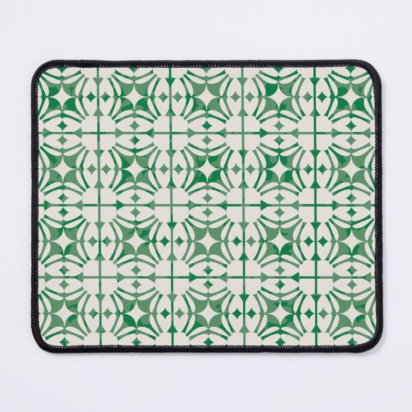 Item preview, Mediterranean Inspired Geometric Tile Pattern - Pesto Green designed and sold by Aureusglow.