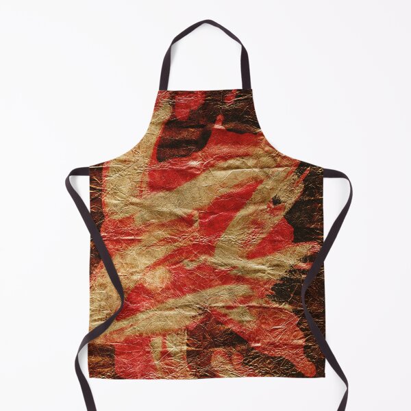 Item preview, Pop art Red and Gold Abstraction on Paper designed and sold by NickDedidis.