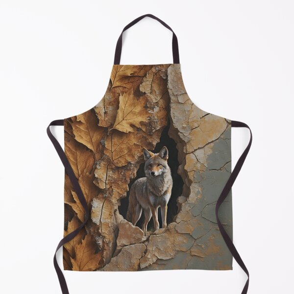 Item preview, Veinbound Coyote – Autumn Cracks & Golden Leaves Spirit Animal by LaLi Designs designed and sold by LaLi-Designs.
